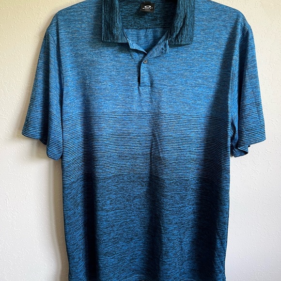 SOLD Men’s Blue Oakley Hydrolix Regular Fit Short Sleeve Polo Size L SOLD - Picture 1 of 6